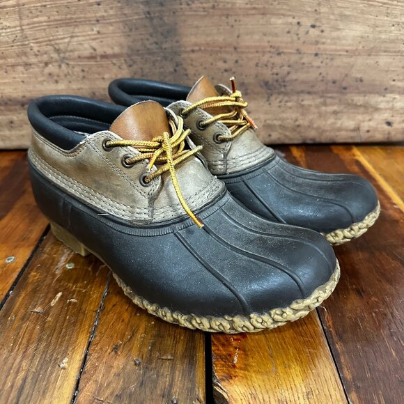 VTG LL Bean Bean Boots, Rubber Mocs Size 9 (G) main image 8